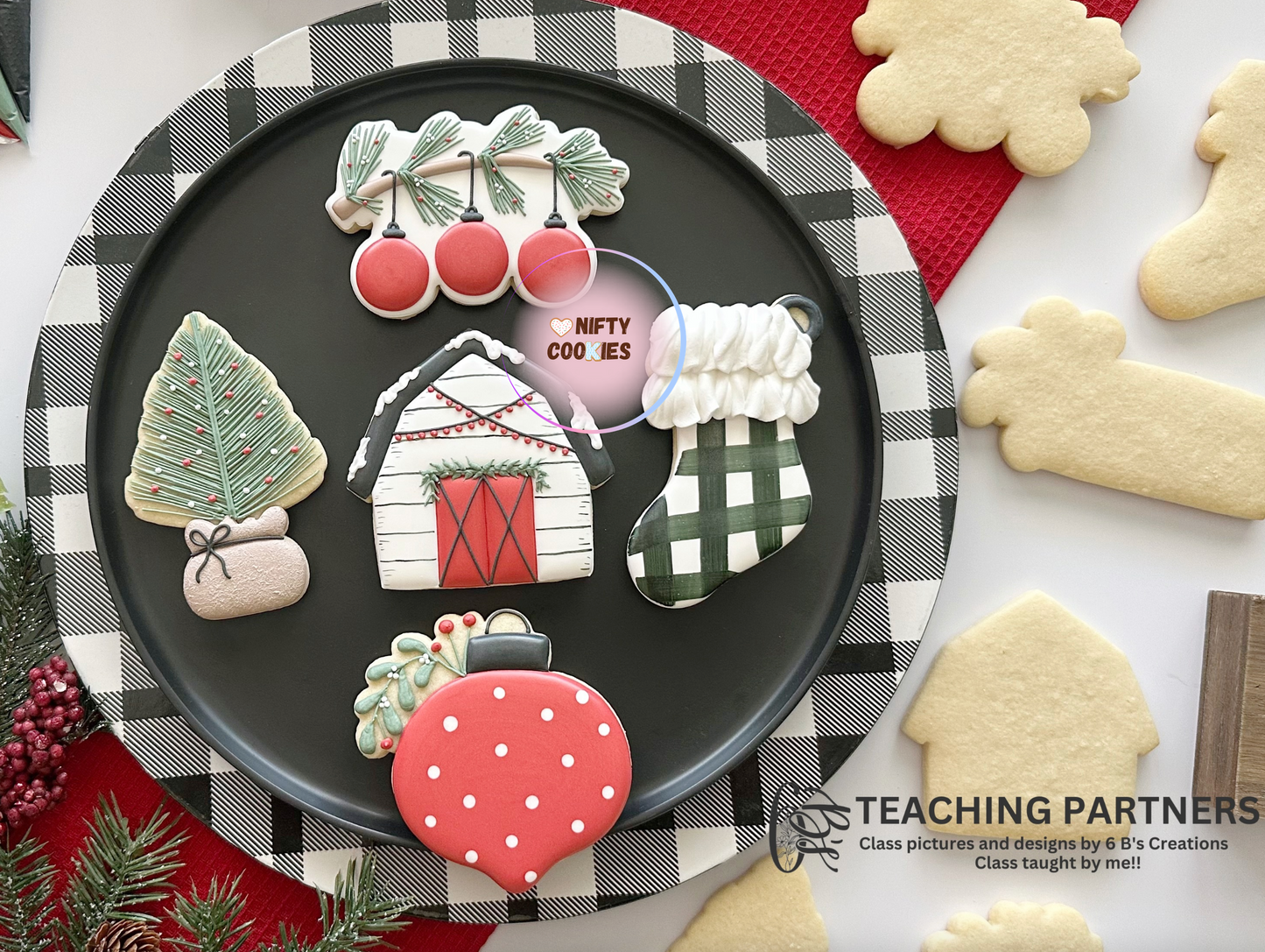 12/3, 6PM Farmhouse Christmas Intermediate Class, @SweetCrumbCakery